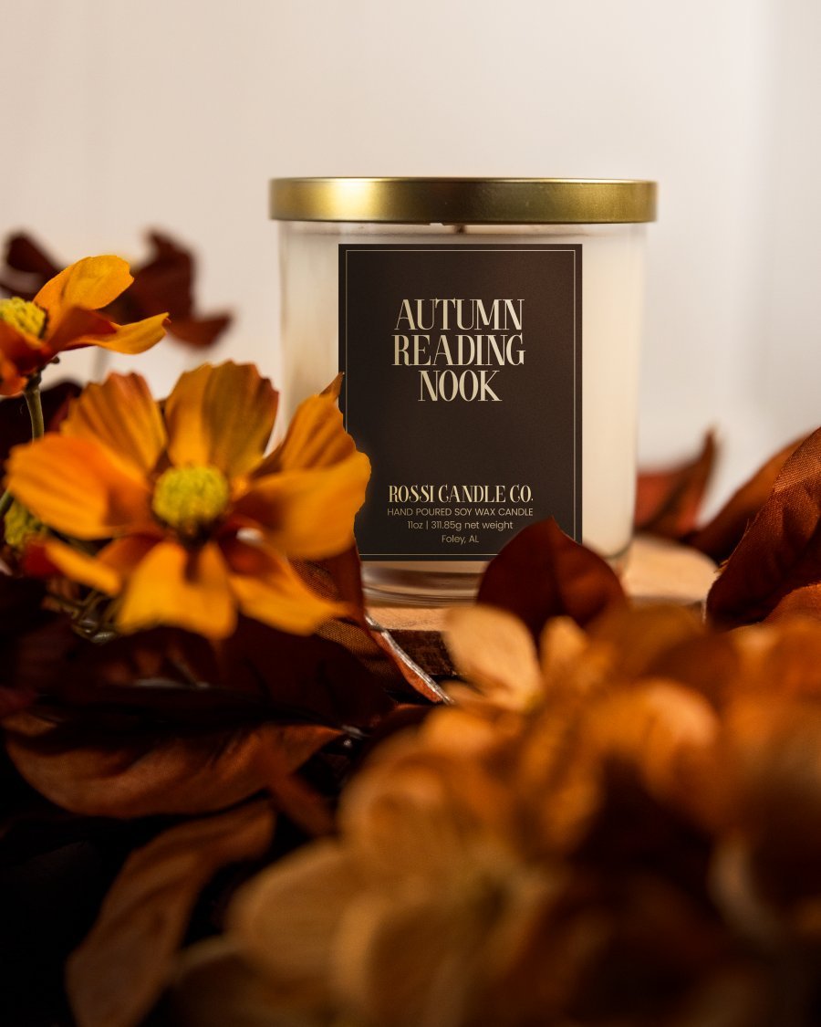 autumn reading nook autumn reading nook a soy wax candle perfect for the fall season and holiday gifts