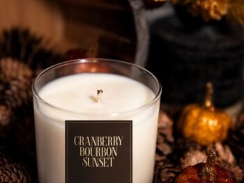 Cranberry Bourbon Sunset a 11oz hand poured fall scented candle. Foley, AL