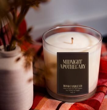 Midnight Apothecary Fall Scented Soy Wax candles hand-poured in Foley, Alabama