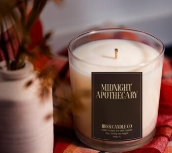 Midnight Apothecary Fall Scented Soy Wax candles hand-poured in Foley, Alabama